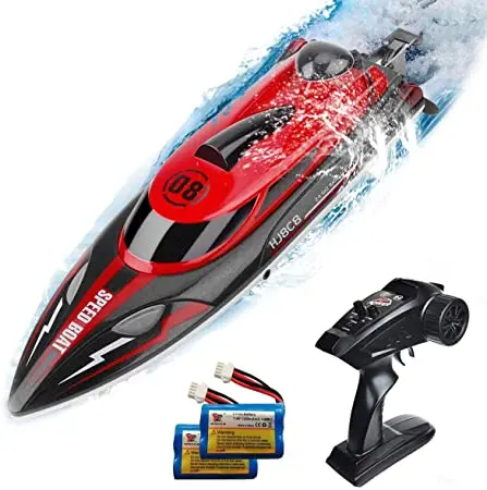 HJ808 RC Boat 2.4Ghz 25km/h High-Speed Remote Control Racing Ship Water Speed Boat Children Model Toy