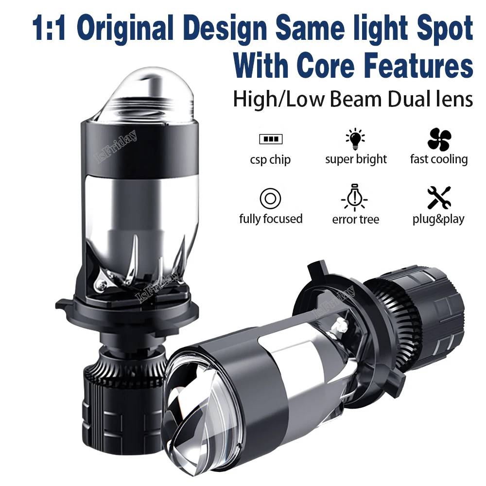 

Автомобильная лампа, мини-объектив H4, дальний/ближний свет, автомобиль, мотоцикл, лазерный 25000LM, мини-проектор с двумя объективами, высокая мощность, светодиодная противотуманная лампа