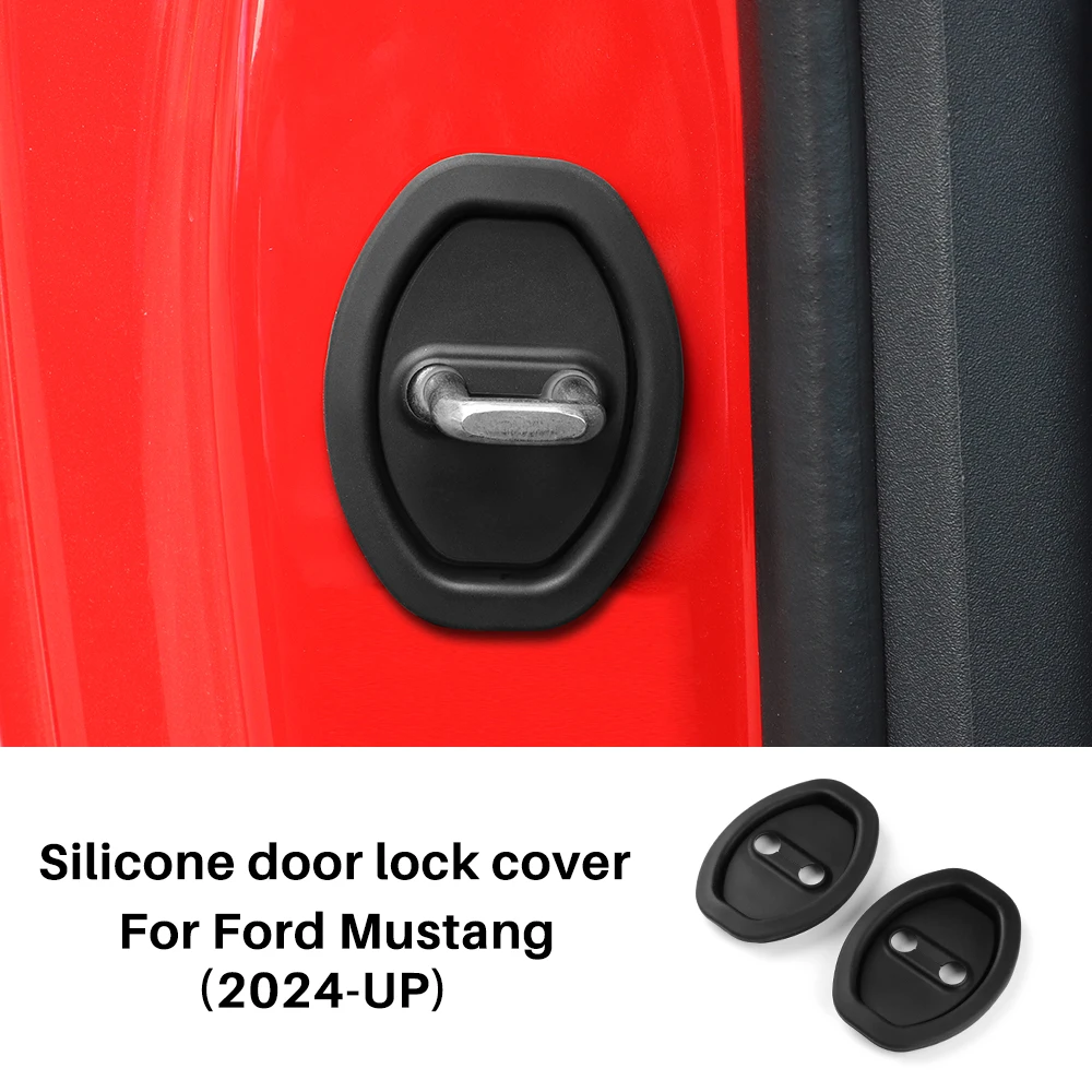 

2 шт. пряжка дверного замка для Ford Mustang S650 GT 2024 2025 2026 LHD RHD амортизирующая подушка двери автомобиля силиконовая защита амортизирующая накладка