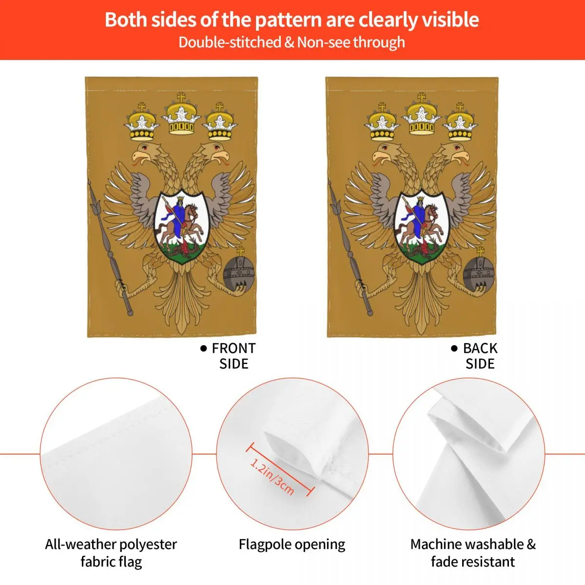Российские украшения для двора государственного сариста флаги сада праздничные