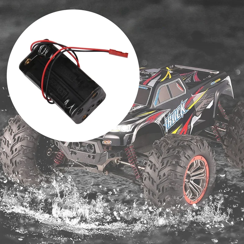 4 упаковки 6 В 4XAA батарейный контейнер чехол-держатель коробка JST Plug Receiver для HSP Redcat