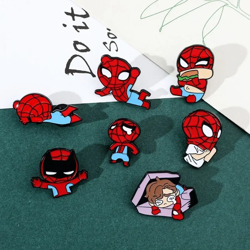 Q версия брошь Человек-паук в европейском и американском стиле Marvel периферийные