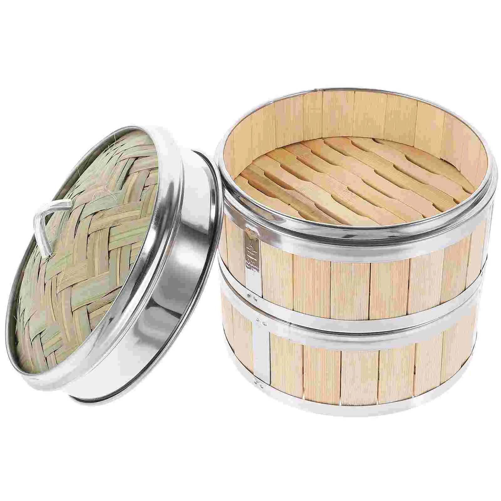 Длинная пароварка Bao корзины для азиатской кухни приготовления пищи бамбуковая