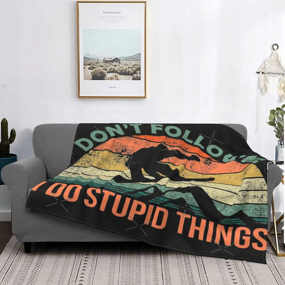 

Manta a cuadros para cama, no Me sigue, I Do Stupid Things