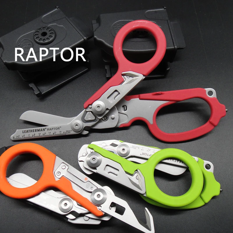 

Raptor Outdoor Emergency Response Shears Multi Tools Strap Cutter Glass Breaker Scissors Safety Hammer Survival Tool Gear