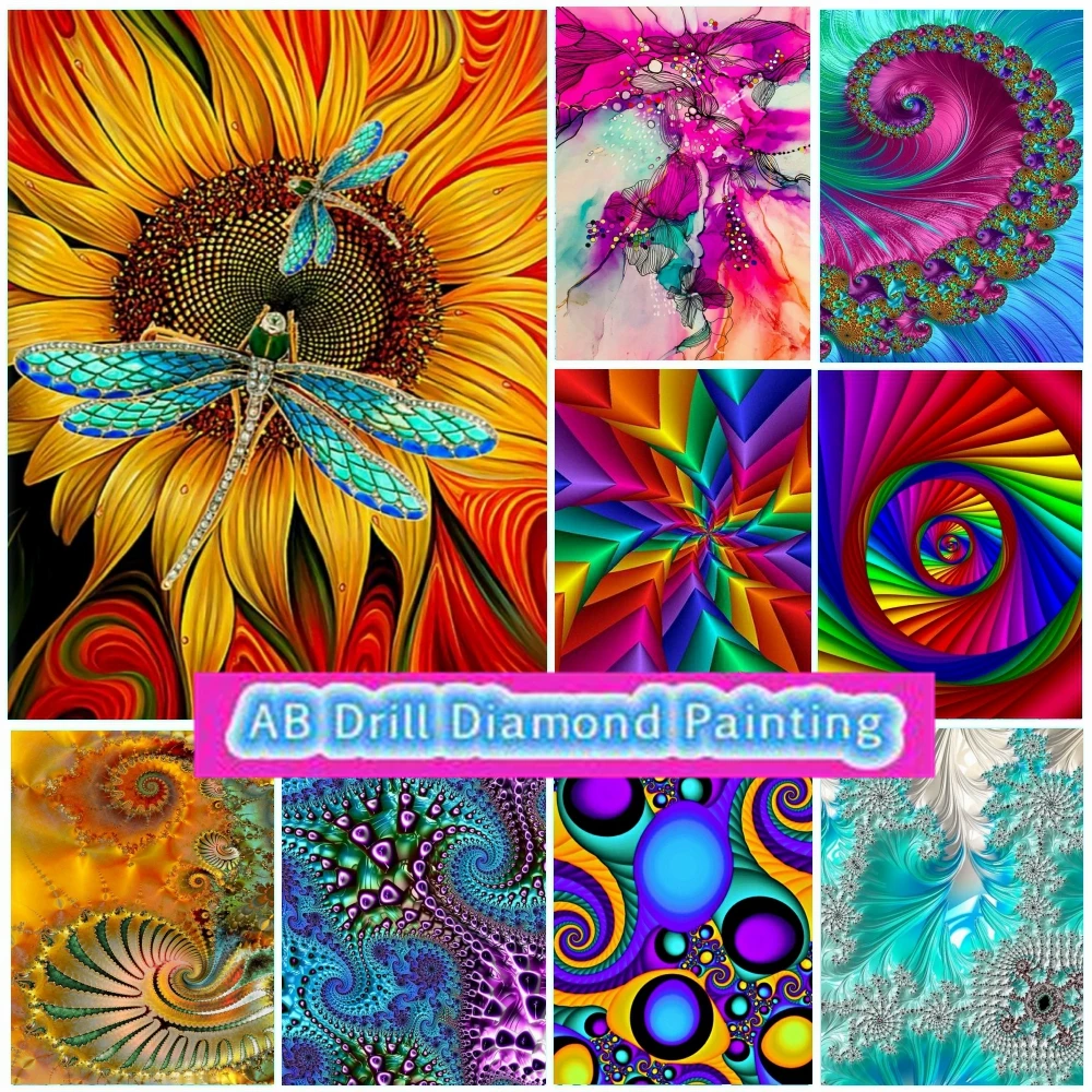 

Colorful Life Beautiful Pattern AB Diamond Art Painting Embroidery Kits Picture Full Drill 5d Diy Cross Stitch Home Decor Gift