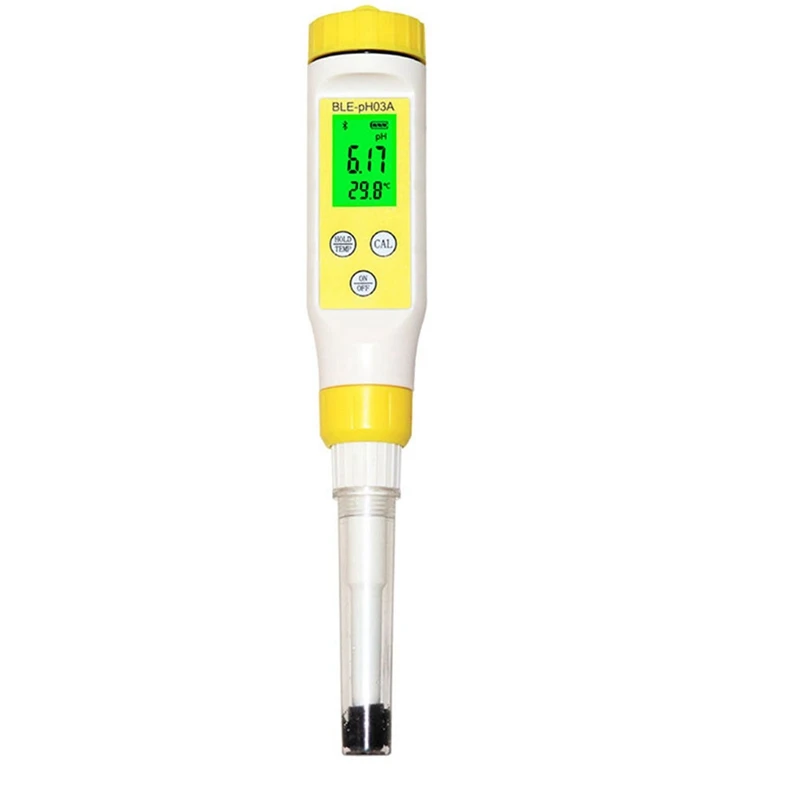 

1 Pcs Bluetooth Skin PH Meter 2 In 1 Temperature PH Meter Automatic Calibration PH Meter For Cosmetics Water Milk Cheese