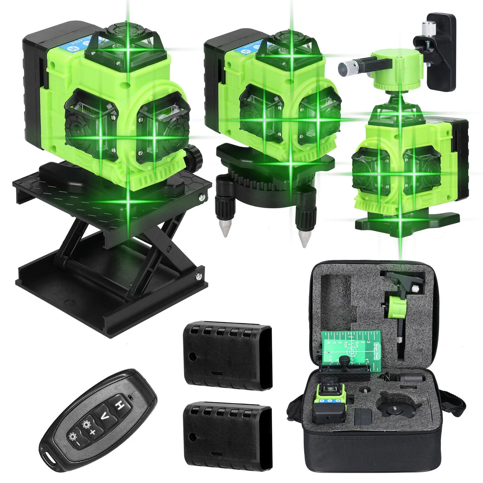 

4D 16 Lines Laser Level 360 Self-leveling Function Leveling Tool Omnidirectional Ground Wall Sticker Home Improvement Tools