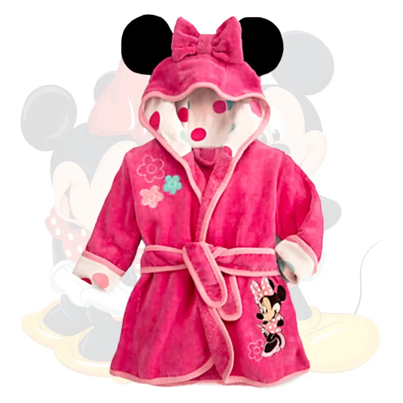 Новая осенне-зимняя детская пижама Minnie Infantil теплая для девочек фланелевая
