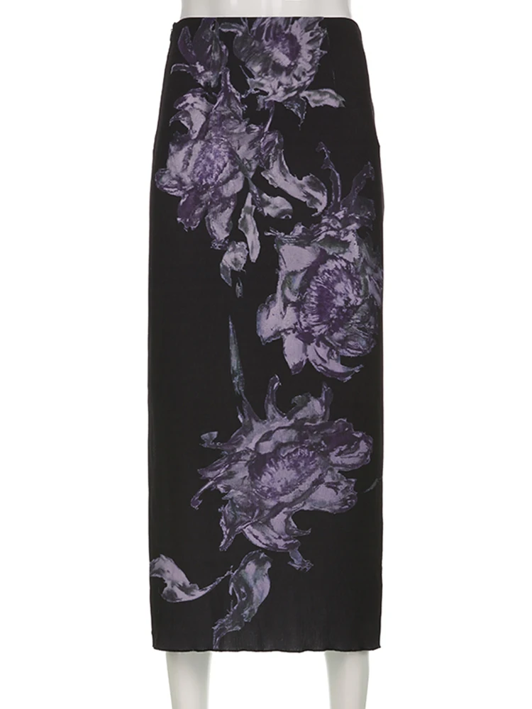 Женская длинная юбка с цветочным принтом Rockmore
