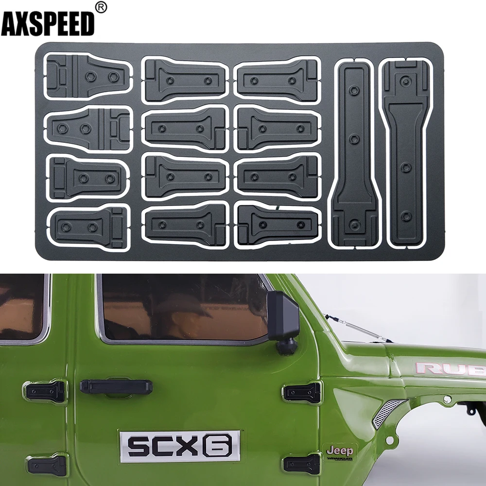 

AXSPEED 14 шт./лот крышка двигателя шарнир задняя дверь дверной шарнир комплект для 1/6 осевой SCX6 AXI05000 Радиоуправляемый автомобиль Сделай Сам дек...