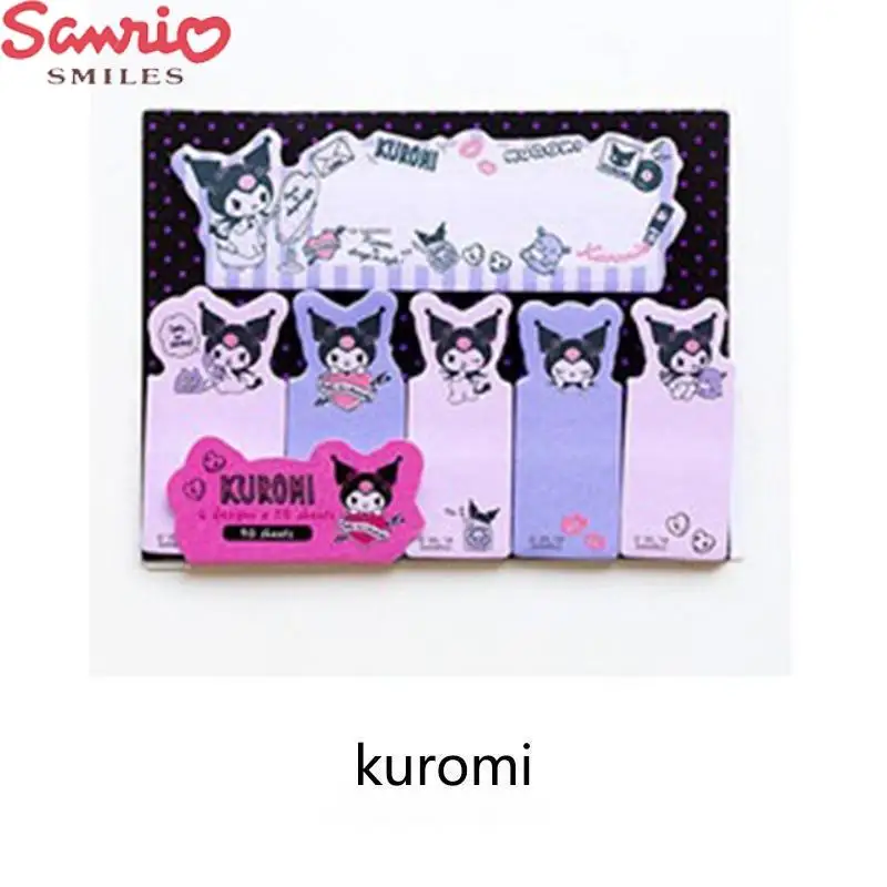 

Kawaii Sanrio Kuromi Липкие заметки аниме мультяшный стиль офисная встреча студент обучение Оставьте сообщение фокус отметка поставки подарок