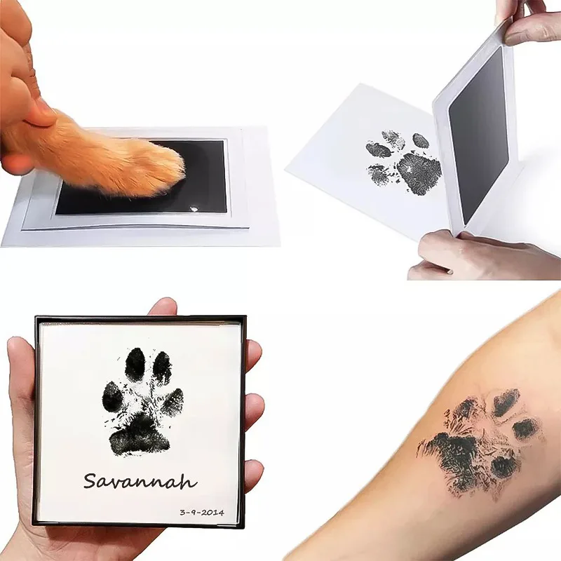 

Pet Dog Footprint Handprint Pad Safe Non-toxic Printing Pad Pet Footprint Baby Paw Print Pad Footprint Pad Ink-free