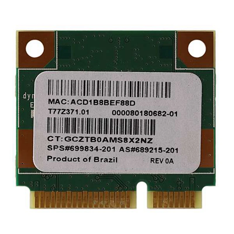 150 Мбит/с 2 4 ГГц RT3290 802.11b/G/N беспроводной Wlan WIFI + Bluetooth BT 3 0 Half Mini PCI-E Card для HP CQ58 M4 M6 4445S