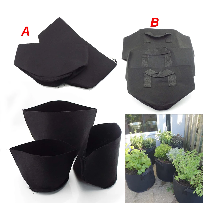 Сумка для выращивания цветов овощей горшков Плантатор из нетканого материала