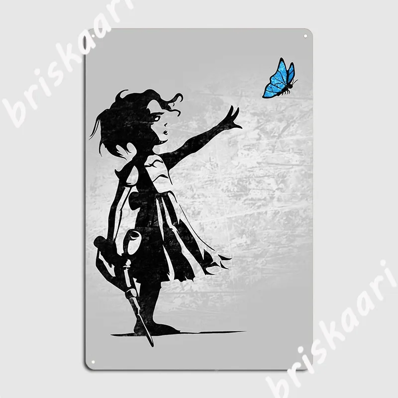 

Металлический плакат Litlle Sister, Настенная роспись, бар, пещера, персонализированный клубный жестяной плакат