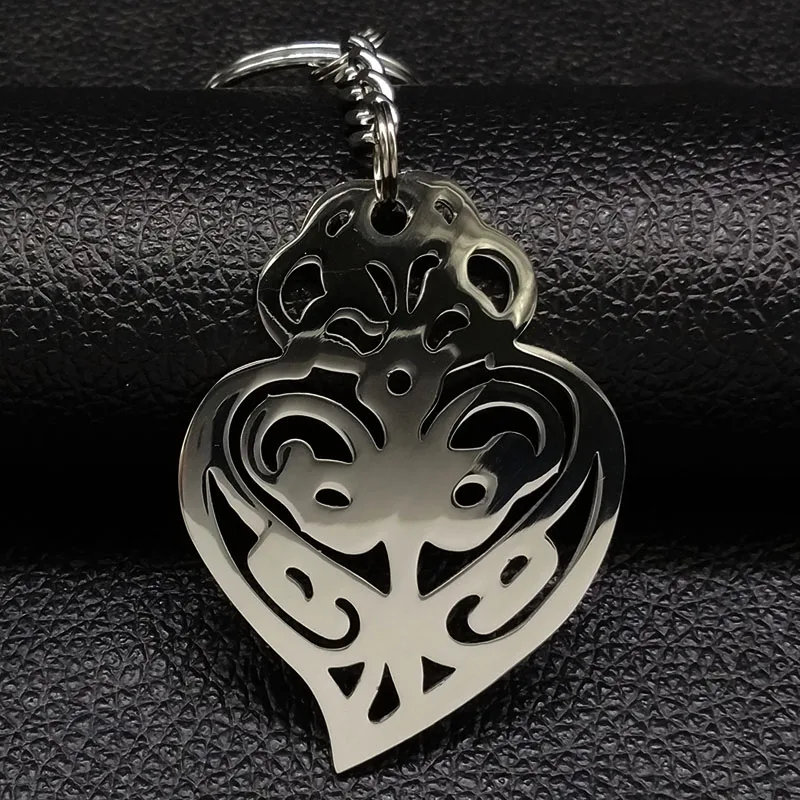 

Flower Heart Big Stainless Steel Bag Chain Women Silver Color Bag Charm Jewelry Gift corazon llaveros mujer K77351BS08