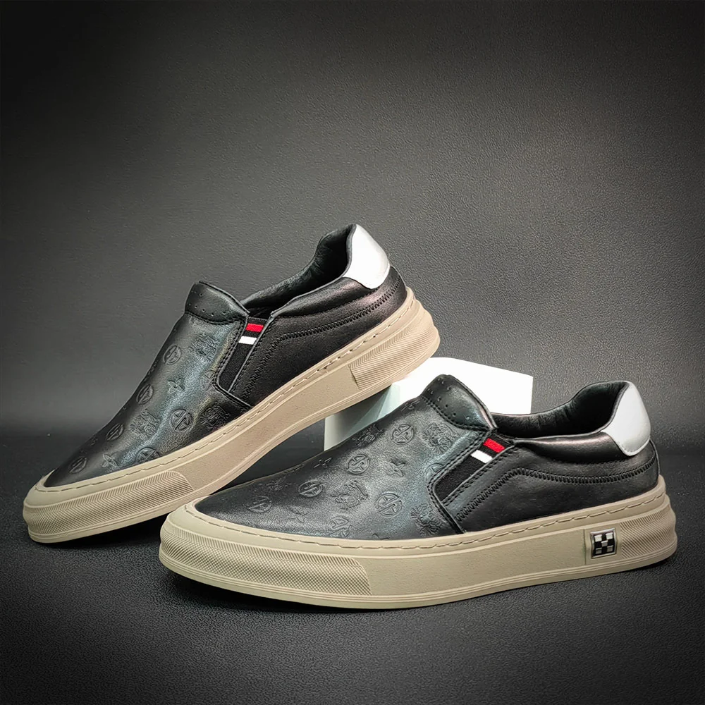 

Роскошная брендовая мужская повседневная обувь из натуральной кожи Lefu, модная, универсальная, легкая и роскошная, маленькая