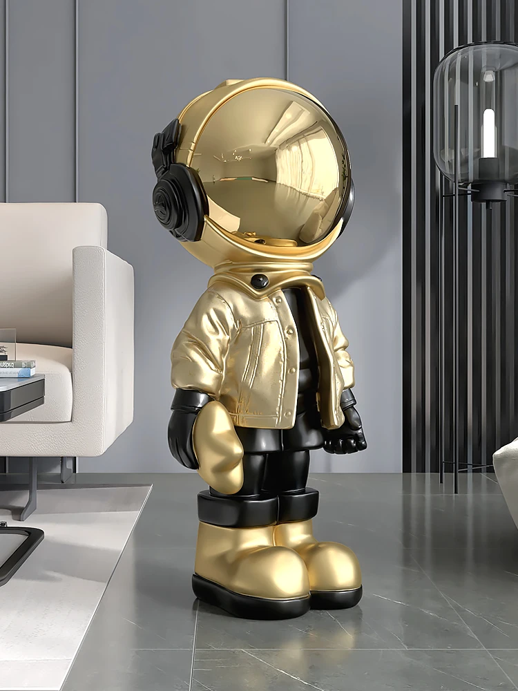 

Creative Astronaut Living Room Decoration Large Floor Sofa TV Cabinet Light Luxury Spaceman Housewarming Gifts