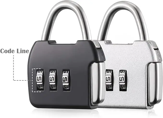 

4 Pieces Password Padlock Universal Sturdy Small Size Locking Device Combination Digit Code Padlocks Security Lock