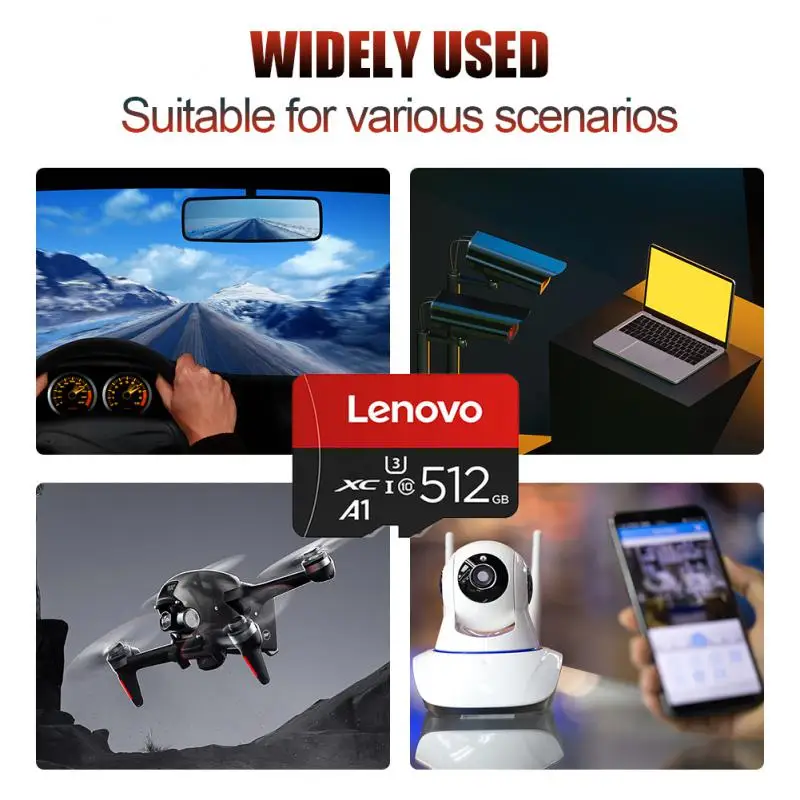 Карта памяти Lenovo 128 ГБ 512 256 SD/TF