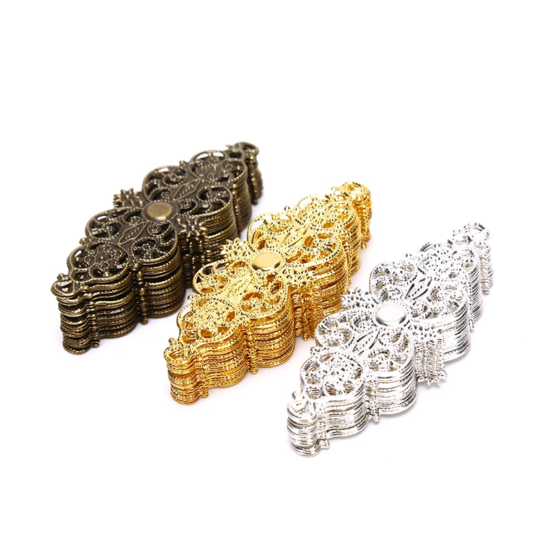 Филигранные цветочные соединители для самодельных украшений 20 шт