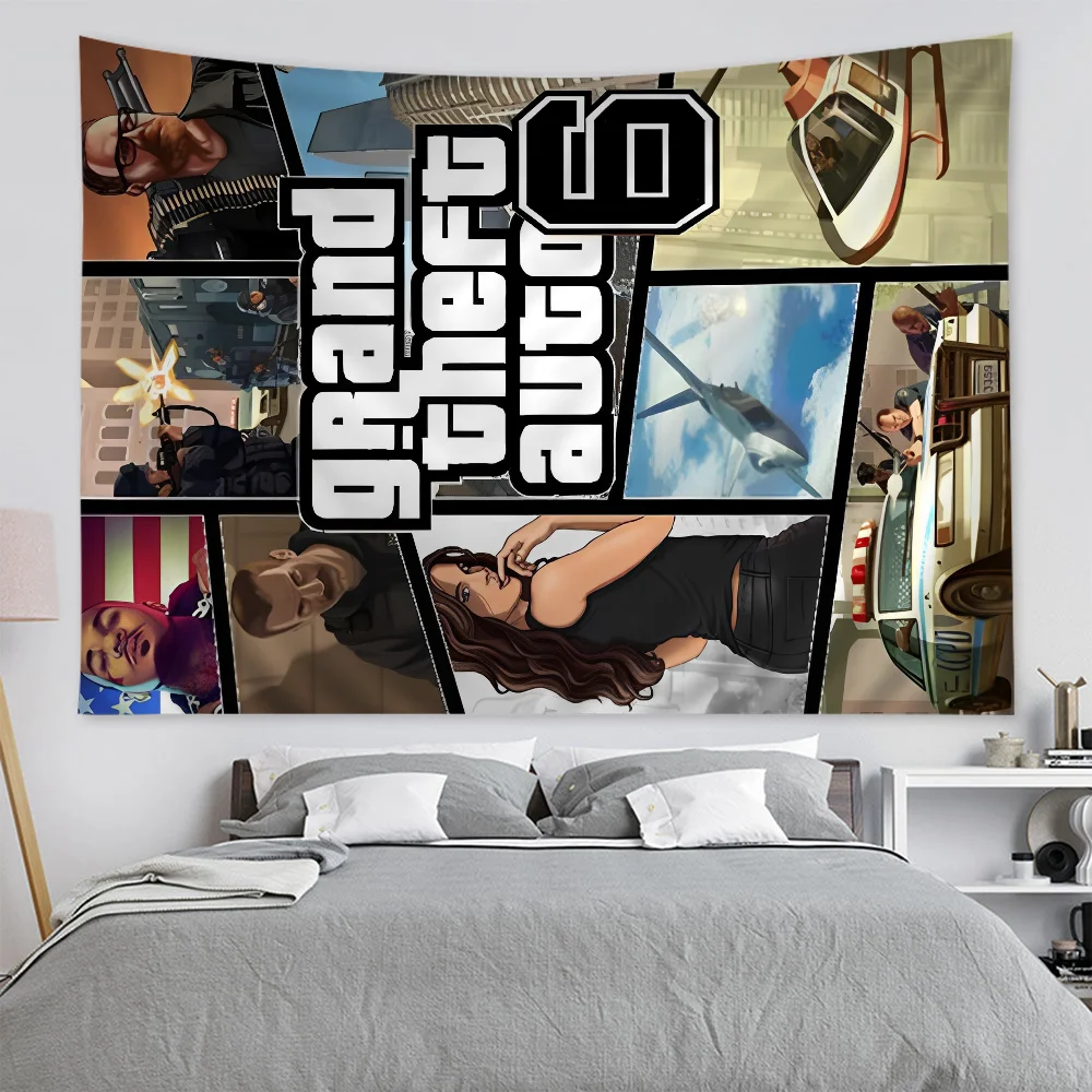 GTA 5 висящий богемный гобелен Grand Theft подвесной Таро хиппи настенные коврики