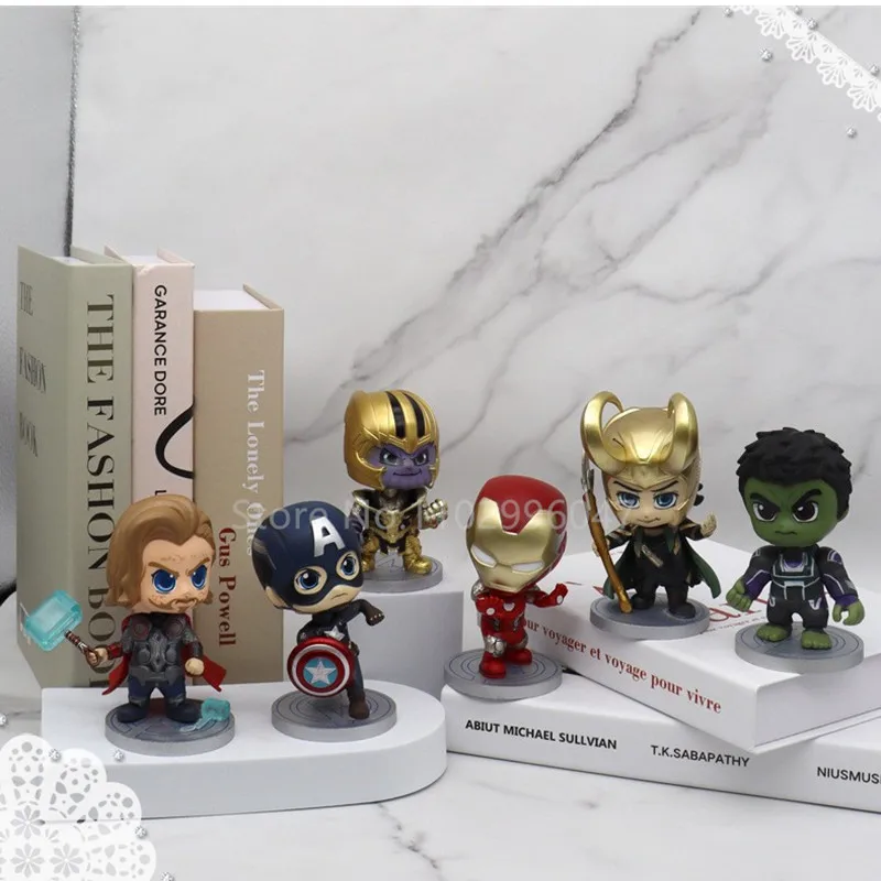 

2023 New Marvel Avengers Endgame Thanos Spiderman Hulk Iron Man Captain America Thor Pvc Action Figure Model Toys Doll