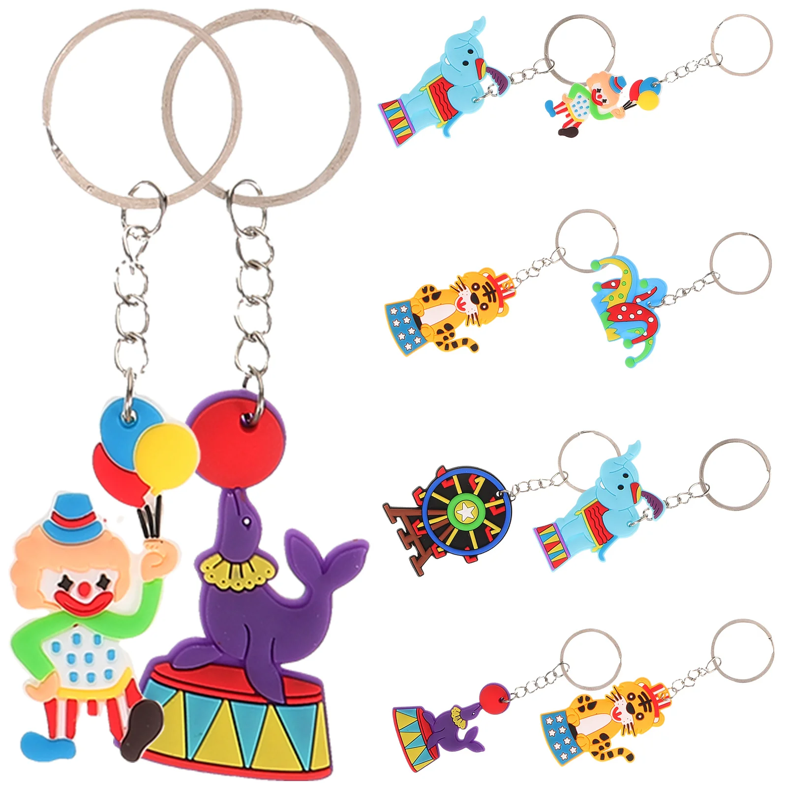 

Cartoon Keychain Keyring Pendant Accessories Kawaii Decoration DIY Circus Pendants
