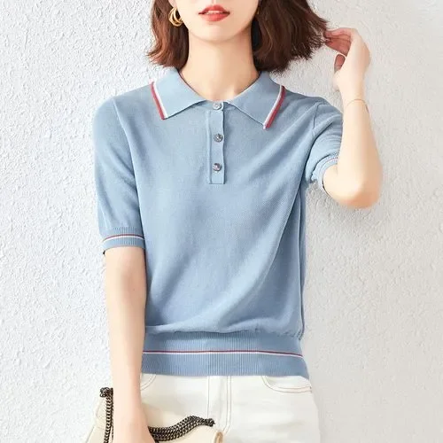 

2020 Women Shirt 8 Style Cotton yellow Shirt Short Sleeve