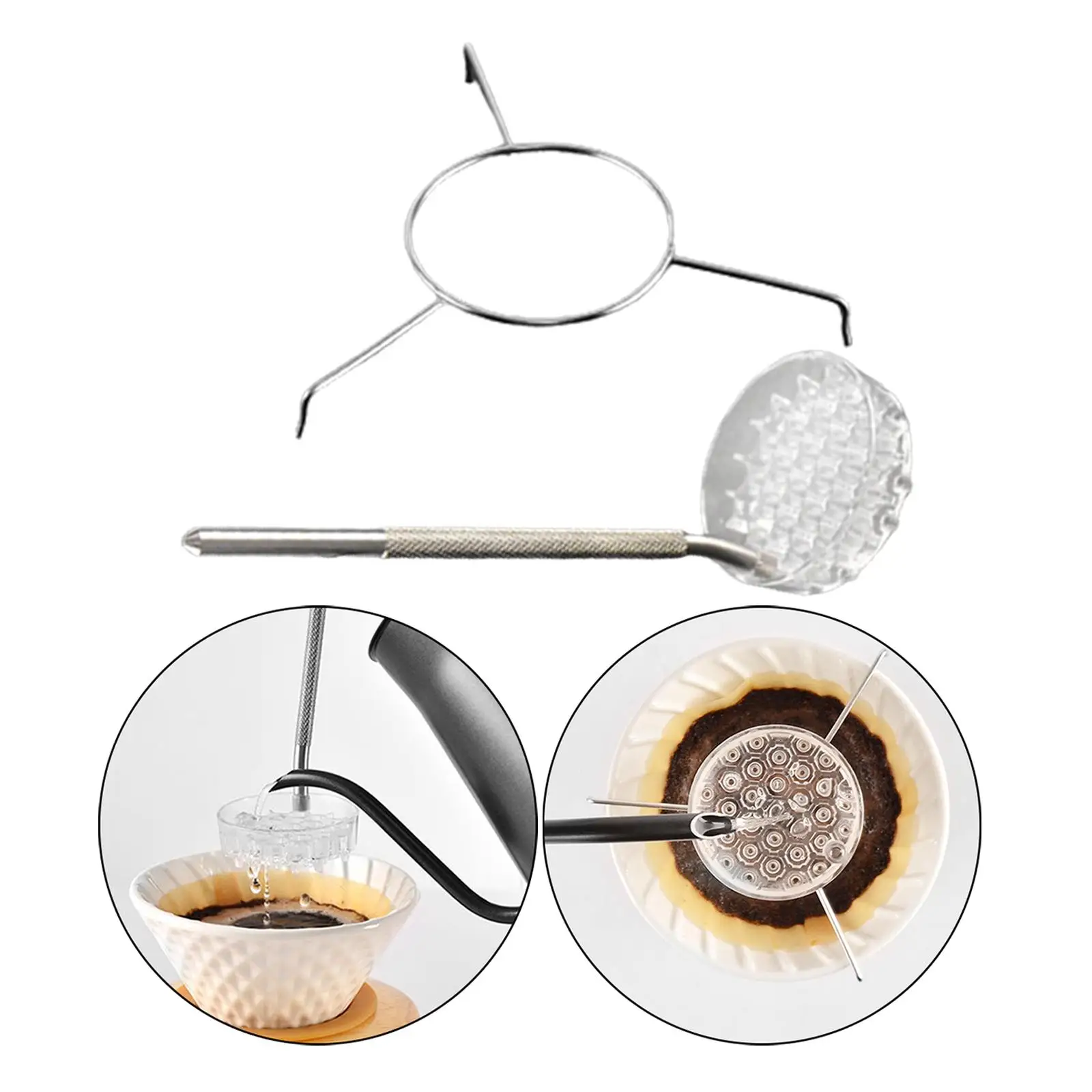 

Coffee Filters Lightweight Portable Reusable Evenly Holder Strainer Coffee Maker for Camping Travel Restaurant Picnic Office