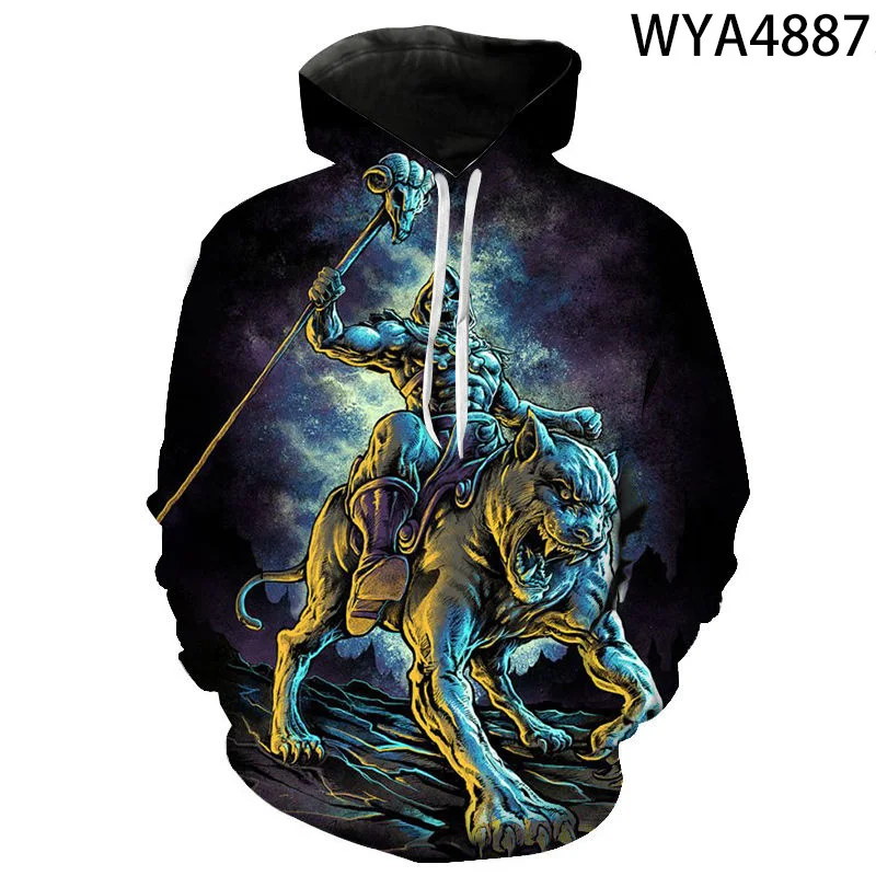 

New Spring And Fall Hoodies Cool Goth Skull Horror Men Women Children 3D Printed Hooded Sleeve Sweatshirts Boy Girl Kids Coat