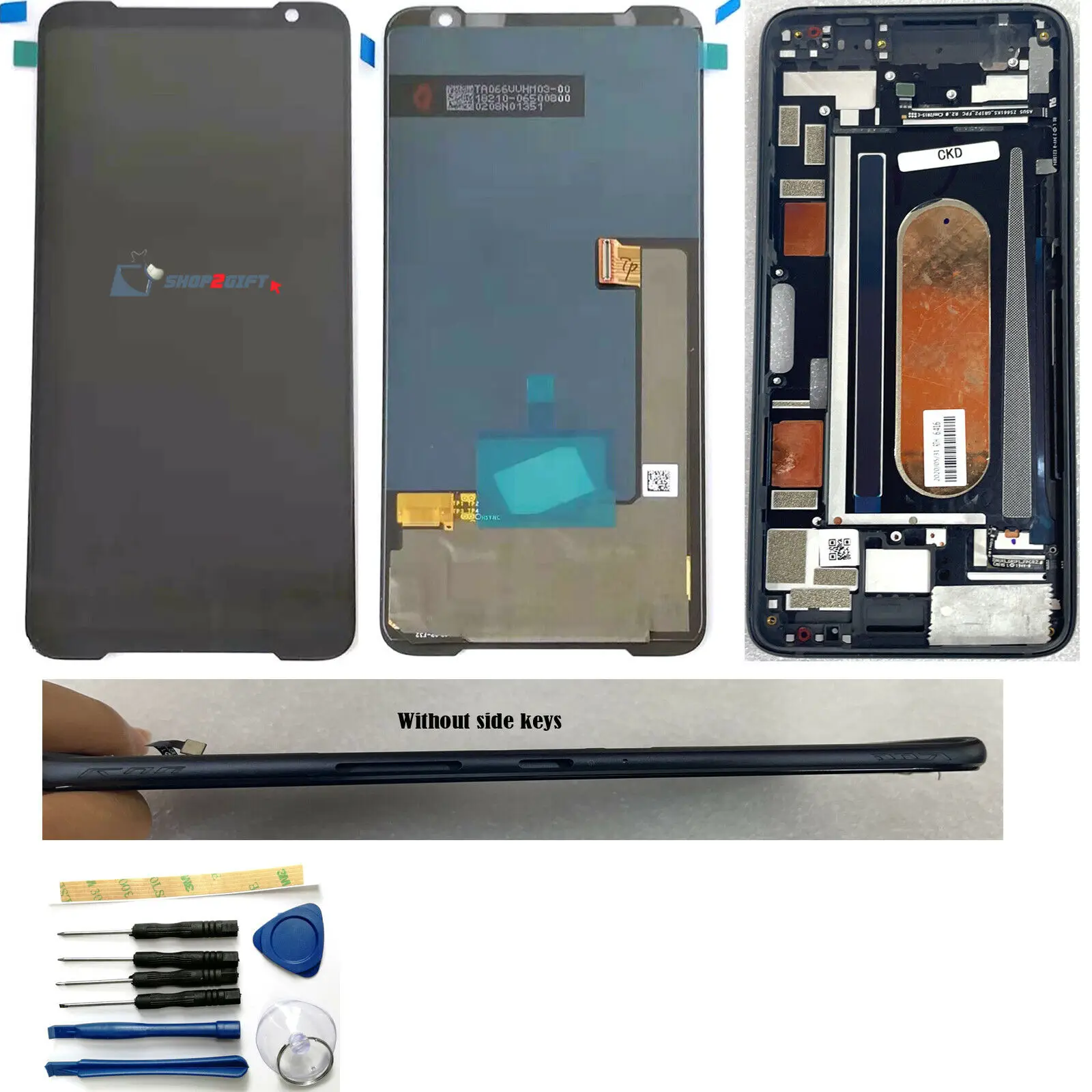 ЖК-дисплей с сенсорным экраном 6,59 дюйма для Asus ROG Phone 3 ZS661KS ZS661KL I003DD I003D