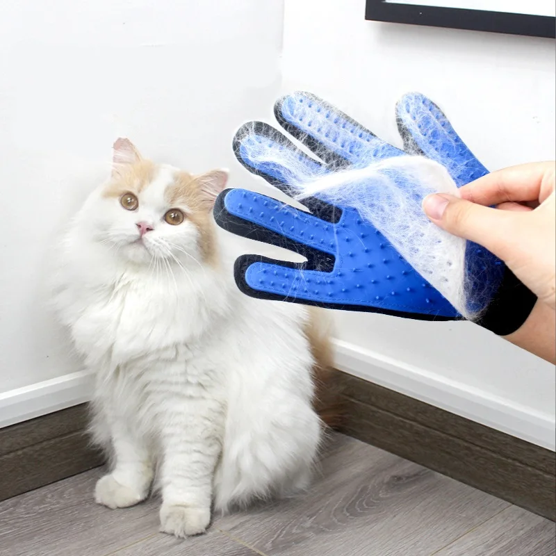 

Pet Rubber Gloves Cat Beauty Gloves Cat Dog Hair Removal Brush Cleaning Hair Removal Brush Comb Back Massage Pet Bath Supplies