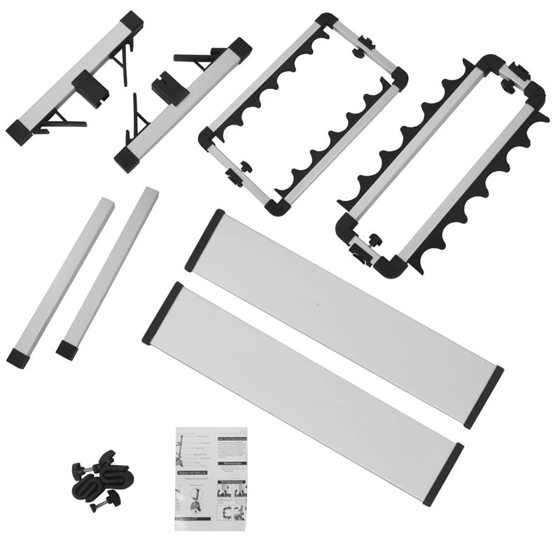 

12 Slots Fishing Rod Rack Holder Aluminum Alloy Fishing Rod Pole Bracket Display Stand