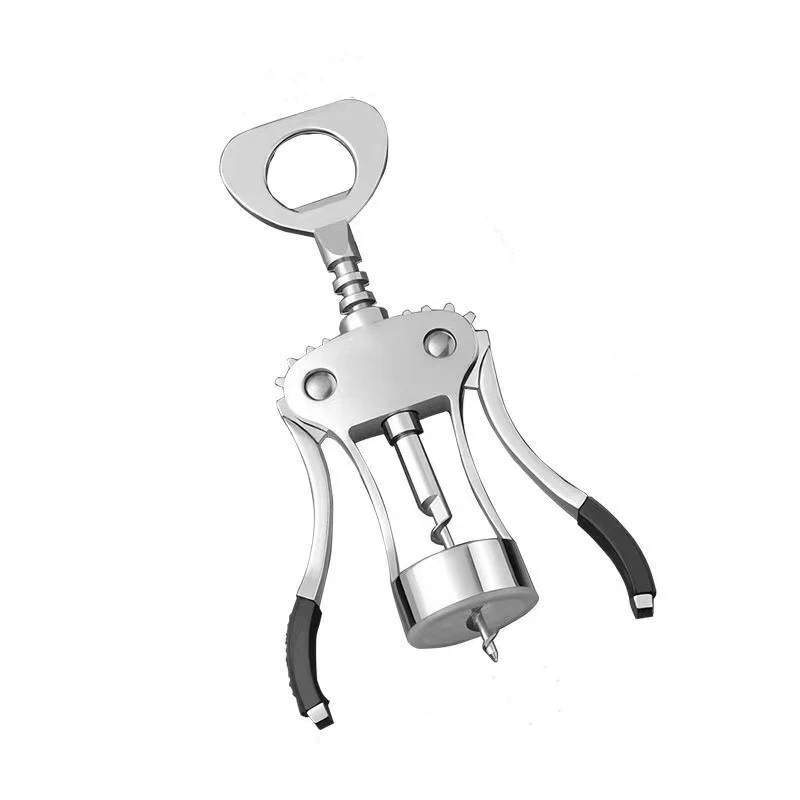

Red Wine Corkscrew Metal Bottle Opener Bottle Handle Opener Corkscrews Essential Tools For Bars Stainless Steel Kitchen Tools