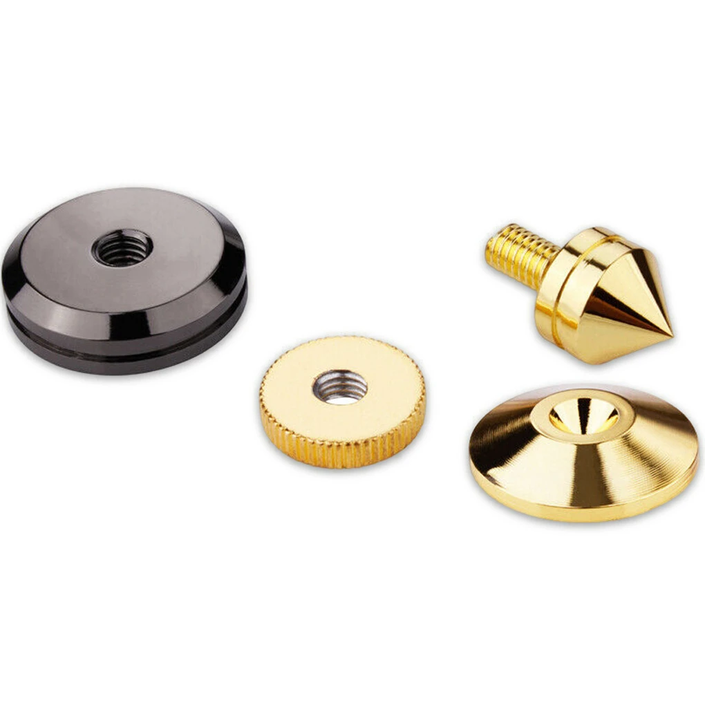

4 Piece Speakers Spikes Isolation Damping Player Turntable Feet Cone Base Repair Accessories Foot for Loudspeaker Box