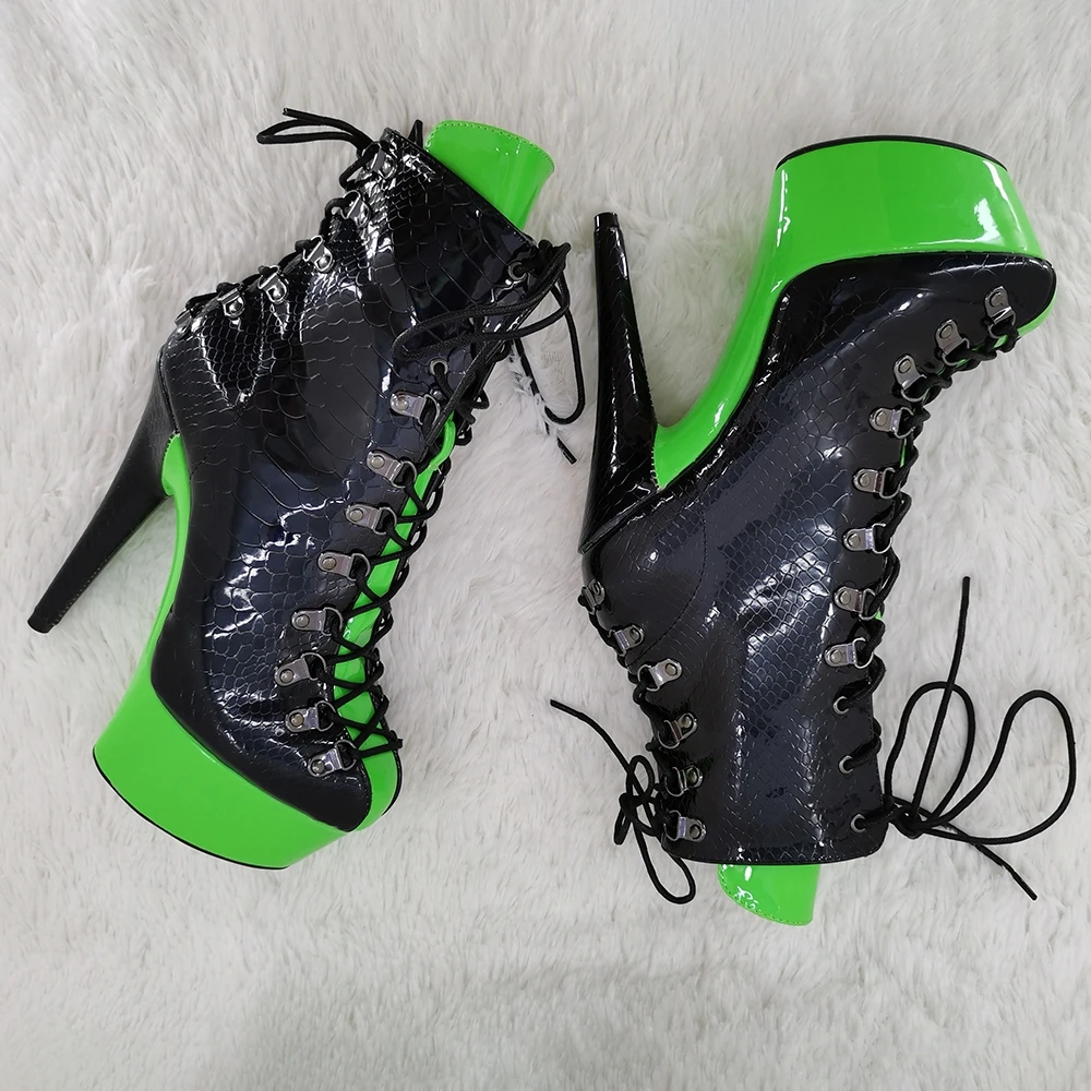 Leecabe 15CM/6inches fashion for lady  High Heel platform Boots  Pole Dance boot