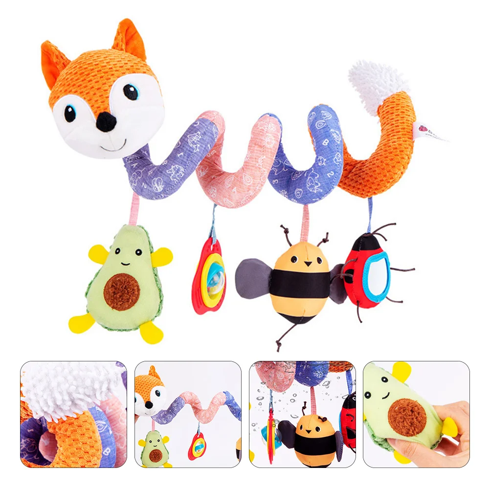 

1pc Musical Spiral Bed Wrap Around Baby Crib Stroller Car Hanging