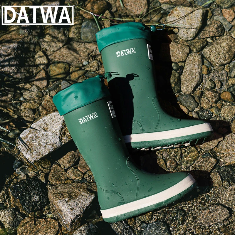 

Datwa Outdoor Waterproof Fishing Shoes Wading Rubber Sole Boots Anti-slip Rock Upstream Waders Fly Fishing Hiking Rain Boots