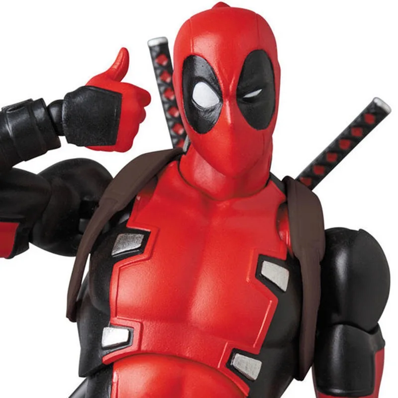 Фото Фигурка Дэдпула 16 см, Mafex 082 X-Men, экшн-фигурка, комиксная версия, статуя Дэдпула, коллекция кукольный орнамент, подарки на день рождения №3