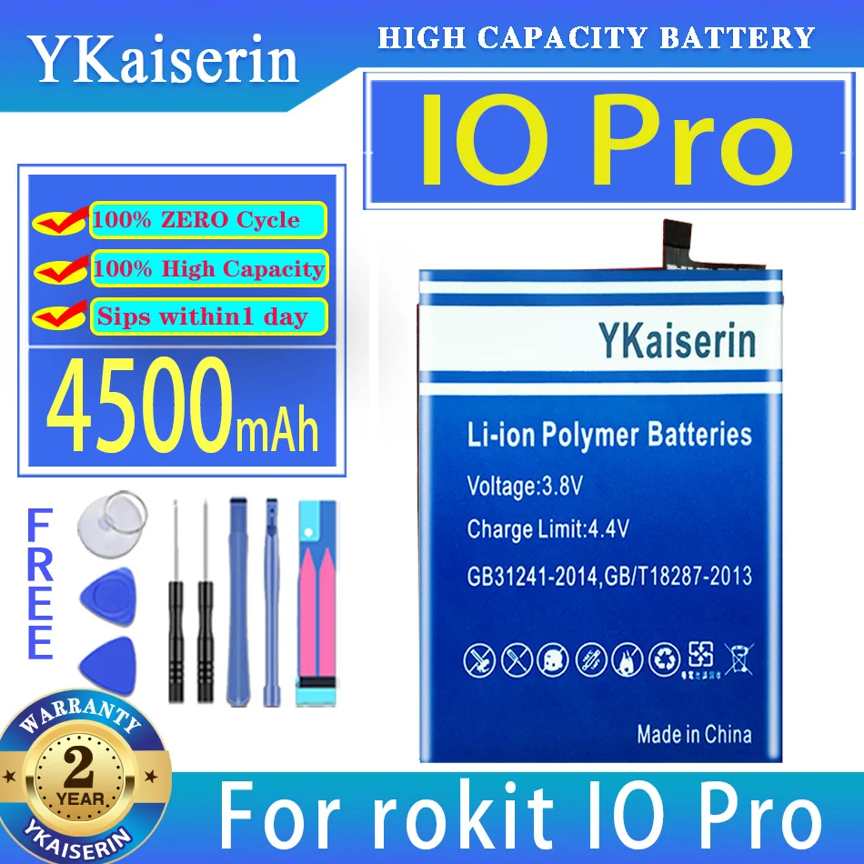

Аккумулятор ykaisin 4500 мАч для rokit IO Pro мобильный телефон