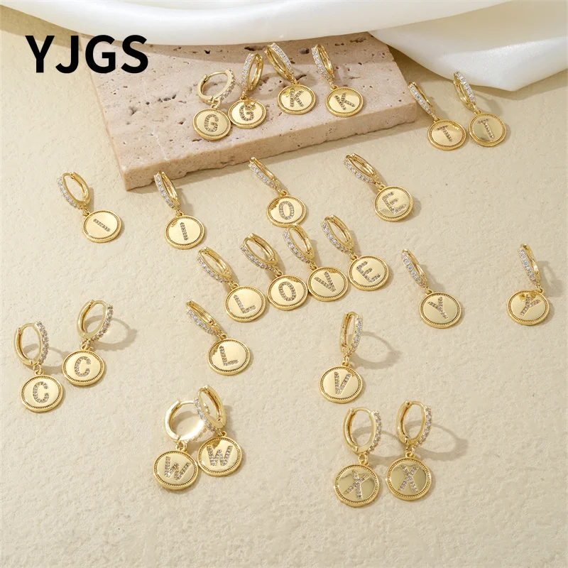 YJGS темпераментные минималистичные ювелирные изделия Медный позолоченный набор