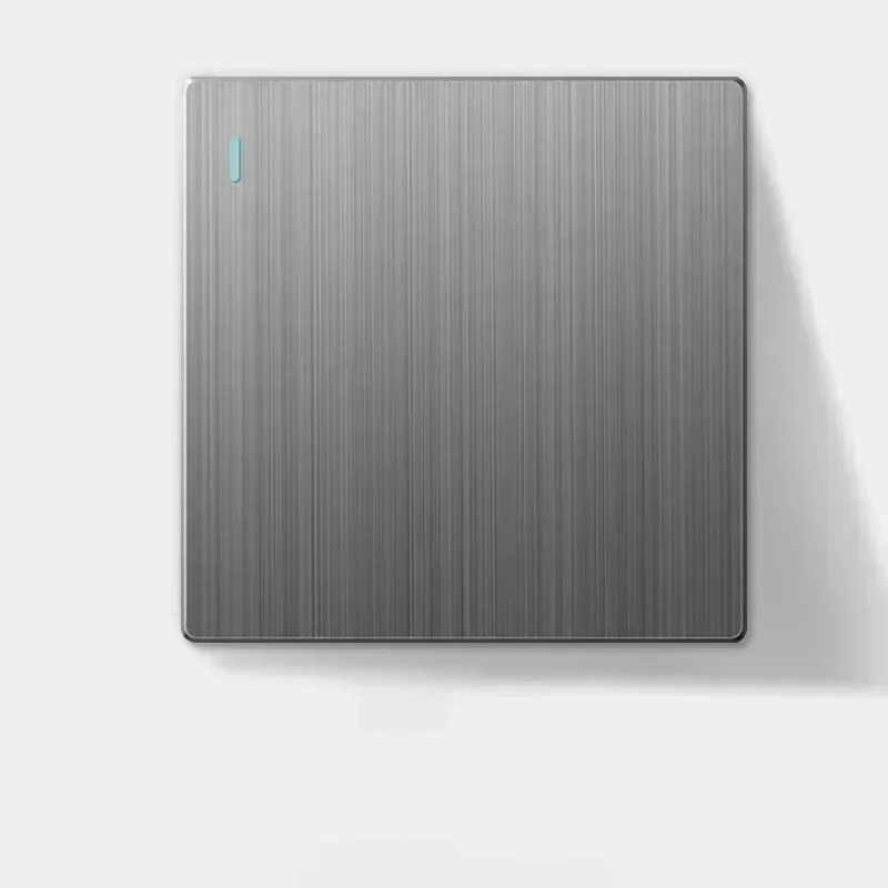 

Ультратонкий настенный выключатель 1/2/3/4, 1/2-позиционная панель ПК, стандарт ЕС, RU, Великобритания, вкл./выкл., серый/золотой кулисный кнопочный выключатель света