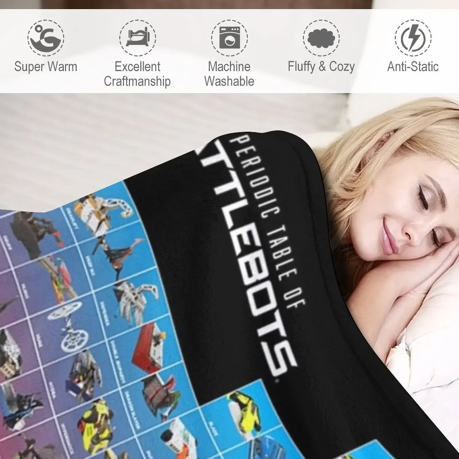 Роботы Battlebot Робототехника Логотип Battlebots Дизайн Скидка Dres Пледы Одеяло Диван