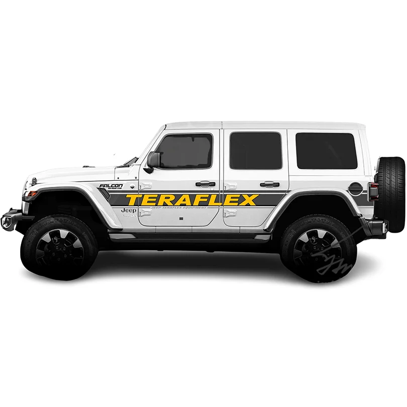 Модифицированная полосатая наклейка Teraflex с надписью на талию графическая