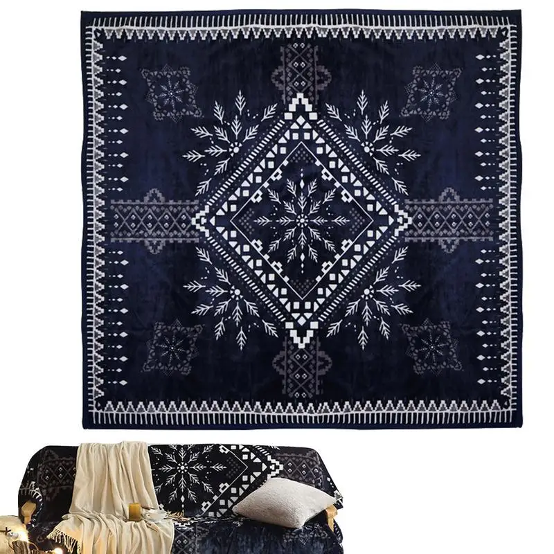 

Outdoor Camping Blanket Air Conditioner Blanket Windproof Warm Soft Camping Nap Mat Packable Blanket For Outdoors Traveling