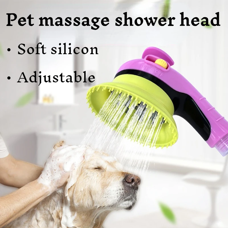 

Dog Bath Brush Pro,Sprayer&Scrubber Tool in One,Indoor/Outdoor Dog Bathing Supplies,Pet Grooming,Adjustable Shower Attachment