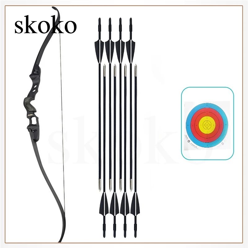 

Junxing 30-55 Lbs Meihun Recurve Bow And Arrow Quality Bow And Arrow Set Outdoor Archery Bow Set Equipment
