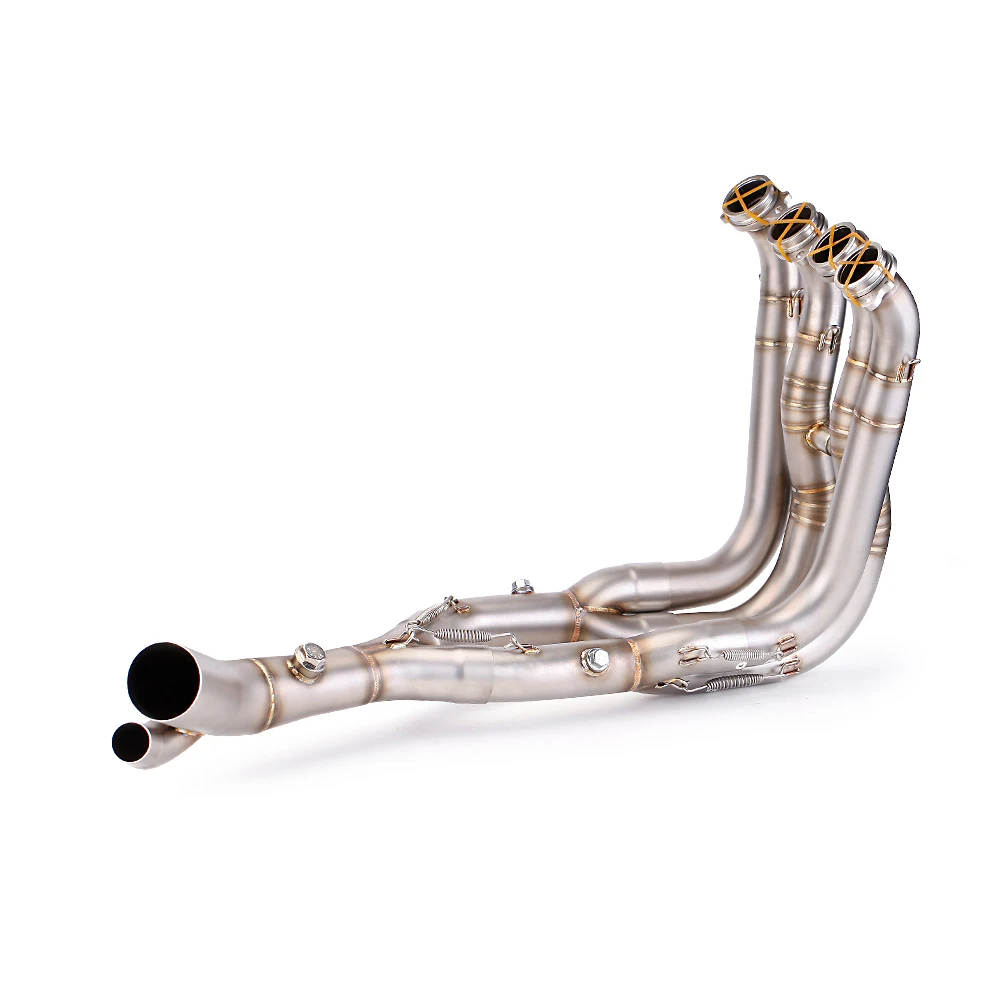 

Выхлопная труба мотоцикла из нержавеющей стали, передняя звено для BMW S1000RR S1000R 2015-2020, гоночный уличный велосипед, аварийная коллекторная трубка, оригинальный комплект